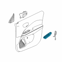 OEM Jeep Compass Switch-Front Door Diagram - 6BZ28LXHAA