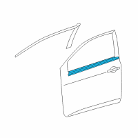 OEM Toyota Corolla Belt Molding Diagram - 75720-02210
