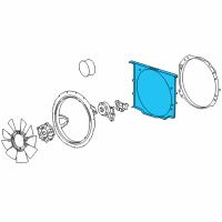 OEM 2019 Chevrolet Silverado 3500 HD Fan Shroud Diagram - 84311333