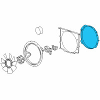 OEM Chevrolet Silverado 3500 HD Fan Shroud Diagram - 23466942