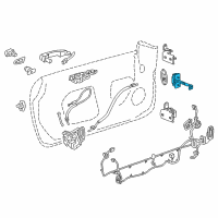 OEM 2017 Chevrolet Camaro Door Check Diagram - 84009025