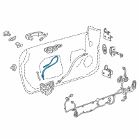 OEM 2017 Chevrolet Camaro Lock Cable Diagram - 23321388