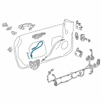 OEM 2018 Chevrolet Camaro Lock Cable Diagram - 23321388