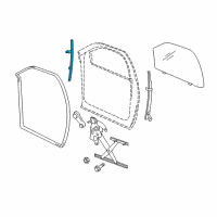 OEM 2009 Dodge Ram 3500 Channel-Front Door Glass Lower Diagram - 55275943AD