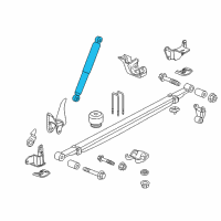 OEM 2015 GMC Sierra 3500 HD Shock Diagram - 23315264