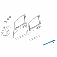 OEM 2016 Honda Fit Seal, FR. Door (Lower) Diagram - 72326-T5R-A01