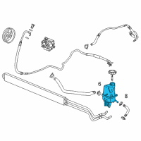 OEM 2011 Buick Regal Power Steering Reservoir Diagram - 22755964