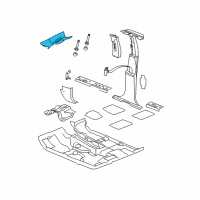 OEM 2010 Jeep Grand Cherokee Panel-A Pillar Diagram - 5HS27BDXAN