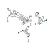 OEM 2018 Ford Fiesta Lower Control Arm Mount Bolt Diagram - -W709618-S442