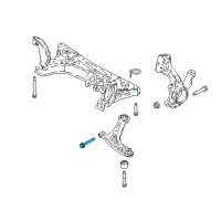 OEM 2019 Ford EcoSport Lower Control Arm Front Bolt Diagram - -W715977-S900