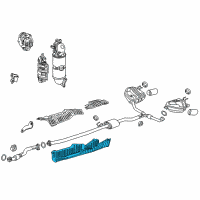 OEM Honda CR-V Plate, FR. Floor Baffle (Lower) Diagram - 74629-TLB-A00