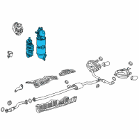 OEM Honda CR-V Converter Assembly Diagram - 18150-5PA-A50