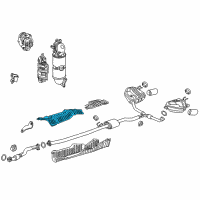 OEM Honda CR-V Plate, FR. Floor Baffle (Upper) Diagram - 74628-TLB-A00