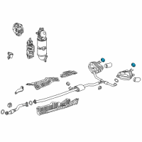 OEM Honda CR-V Rubber, Exhuast Mounting Diagram - 18215-TLA-A01