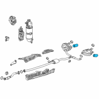 OEM Honda Finisher, R. Exhuast Diagram - 18310-TLA-A02