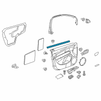 OEM 2016 Chevrolet Cruze Limited Belt Weatherstrip Diagram - 95319996