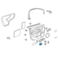 OEM Buick Encore Window Switch Diagram - 13305373