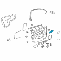 OEM Chevrolet Cruze Limited Handle Asm-Front Side Door Inside *Cocoa Diagram - 95175662