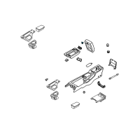 OEM 2002 Infiniti QX4 Center Console Latch Diagram - 969284W300