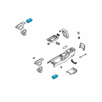 OEM 2003 Infiniti QX4 Center Console-Holder Diagram - 68430-4W305