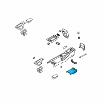 OEM 2003 Infiniti QX4 Holder Assy-Cup Rear Diagram - 96965-4W30A