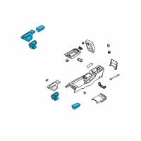 OEM Infiniti QX4 Console Complete Diagram - 96905-4W300