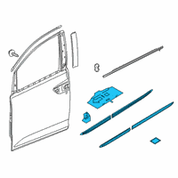 OEM 2020 Honda Odyssey Body Side Molding Diagram - 08P05-THR-191