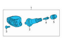OEM Cadillac Sensor Diagram - 13538760