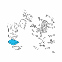 OEM 2010 Toyota Camry Seat Cushion Pad Diagram - 71512-33210