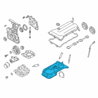 OEM 2000 Nissan Sentra Pan Assy-Oil Diagram - 11111-2J200