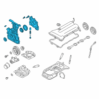 OEM 2001 Nissan Sentra Cover Assy-Front Diagram - 13500-2J200