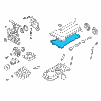 OEM 1998 Nissan Sentra Engine Valve Cover Gasket Diagram - 13270-2J201