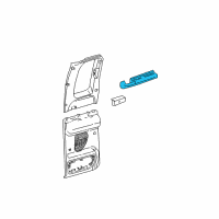 OEM Ford F-350 Super Duty Armrest Diagram - YC3Z-2827541-AAB