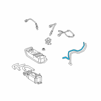 OEM Toyota MR2 Spyder Tube, Canister To Front Side Member Diagram - 77264-17040