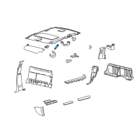 OEM 2001 Ford Expedition Weatherstrip Pillar Trim Diagram - YL3Z-1503598-AAD
