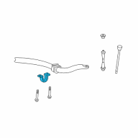 OEM 2012 Lincoln MKS Stabilizer Bar Bracket Diagram - AA5Z-5486-A