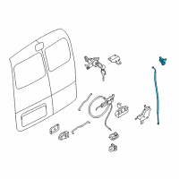 OEM 2017 Chevrolet City Express Upper Latch Diagram - 19316962