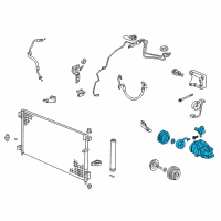 OEM 2008 Acura TL Compressor Diagram - 38810-RDA-A01