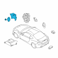 OEM 2018 Toyota 86 Front Sensor Diagram - SU003-07072