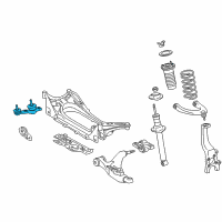 OEM Lexus IS350 Front Lower Suspension Ball Joint Assembly, Left Diagram - 43340-39505