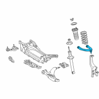 OEM 2008 Lexus IS F Front Suspension Upper Arm Assembly Right Diagram - 48610-59065