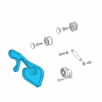 OEM 2007 Dodge Sprinter 3500 Belt-Accessory Drive Diagram - 68012430AB