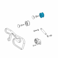 OEM 2008 Dodge Sprinter 3500 PULLEY-TENSIONER Diagram - 68029414AB