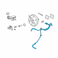 OEM Hyundai Veloster N Hose Assembly-Brake Booster Vacuum Diagram - 59130-K9000