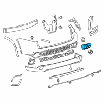 OEM 2014 Toyota Highlander Park Sensor Diagram - 89341-0E010-A0