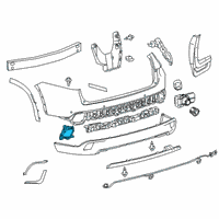 OEM 2017 Toyota Highlander Reflector Diagram - 81480-0E020