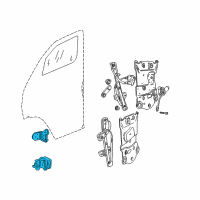 OEM 2001 Dodge Ram 1500 Van Hinge-Door Diagram - 55346955