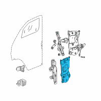 OEM Dodge Ram 3500 Van Plate-Door Module Diagram - 5278403AA