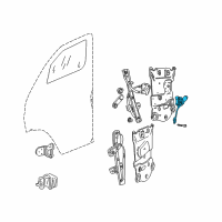 OEM Dodge Ram 2500 Van Window Regulator Motor Diagram - 5278407AA