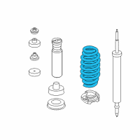 OEM BMW M3 Rear Coil Spring Diagram - 33-53-6-767-338